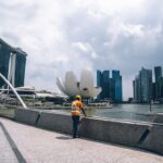 A Singapore architect reviews building plans designed to address the urban heat island effect in the Central District